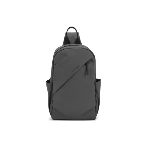 Hotwind ПУ (полиуретан) Сумка через плечо Sling Сумка Мини Мужская Серый