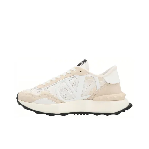 Valentino Lacerunner Устойчивая к истиранию Низкая Повседневная Обувь Женская Белая