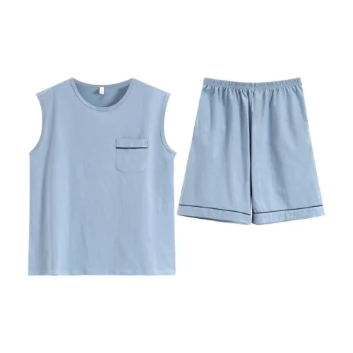 The Story Of The Flower Season Пижамный комплект Мужской Светло-Синий