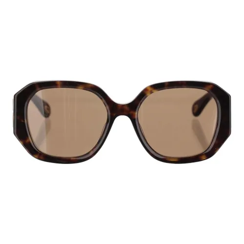 Chloe Переработанный ацетат Нерегулярная форма Солнцезащитные очки Унисекс Черепаховый