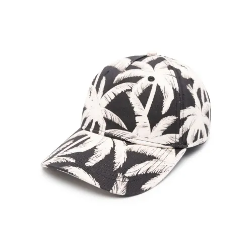 PALM ANGELS Хлопковые кепки Мужские Черный Белый
