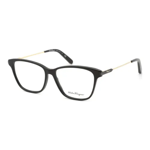 FERRAGAMO Пластик Квадратные Оправы для Очков Женские Черные