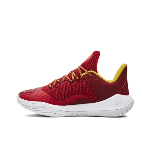 Under Armour Curry 11 Детские баскетбольные кроссовки Low Топ Красный Унисекс