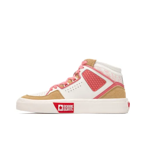 BOBBIE BURNS Высокий топ Повседневная обувь Унисекс Белый