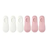 (6 пар) Молочно-белый 3 + Розовый 3