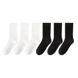 6 пар, чисто белый 3 + черный 3