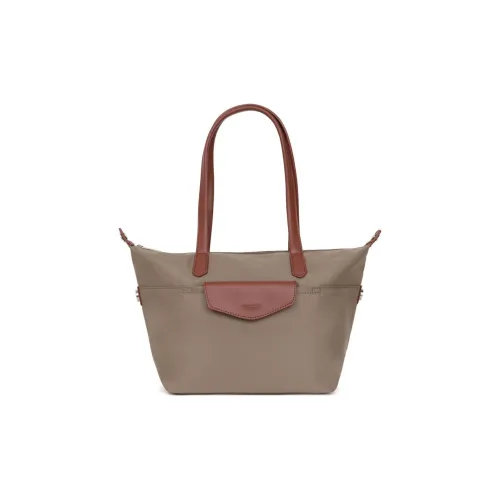 H HEXAGONA Париж Нейлон с Два Layer Кожа Одно плечо Сумка Обычный Женские Серый