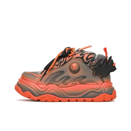 X·LUN Snowfall Коллекция увеличивающие высоту противоскользящие низкие кроссовки для скейтбординга унисекс апельсин