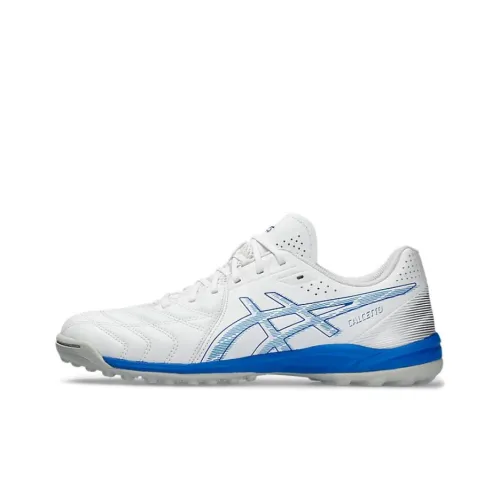 Asics Calcetto TF Шипы Футбольные бутсы Мужские Белый Синий
