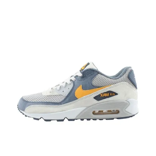 Nike Air Max 90 Амортизация Износостойкий Низкий Топ Повседневная Обувь Унисекс Белый Синий