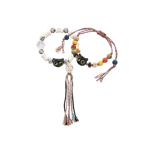 VIVIWELL Новый китайский стиль Винтаж Этнический стиль Нишевый Дизайн Регулируемый Ручная работа Ткани вязаные Шнур Ювелирные украшения Браслеты Унисекс