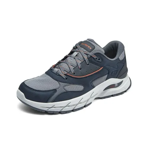 Skechers Повседневный Низкий Топ Синий Серый Мужской
