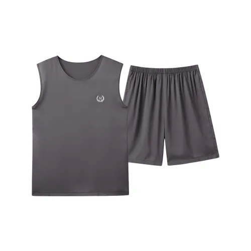 Follow The United States Пижамный комплект Мужской Темно-серый