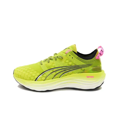 PUMA ForeverRUN Nitro Амортизация Износостойкий Низкий Топ Беговые кроссовки Женские Желтые