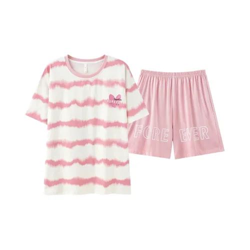 PBENO PD Пижамный комплект Женский Белый Розовый