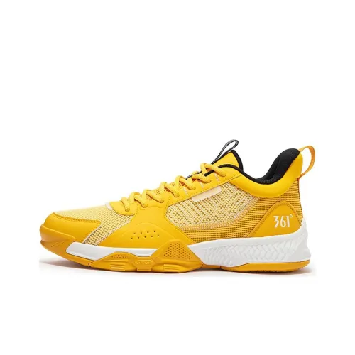 361° Амортизирующие низкие баскетбольные кроссовки для мужчин желто-белые