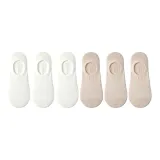 (6 пар) Молочно-белый 3 + Абрикос 3