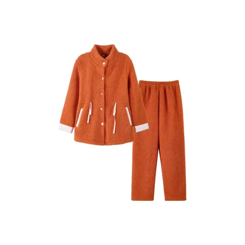 Fun Rabbit Пижамный комплект Женские Апельсинового цвета