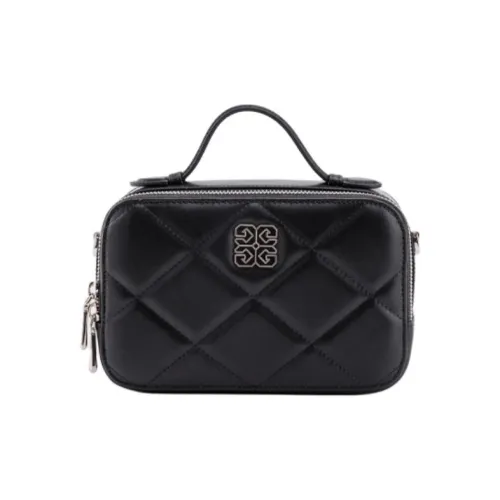 HONGU Корова Кожа Camera Сумка Одно Плечо Сумка Стандартная Женская Экрю Черный