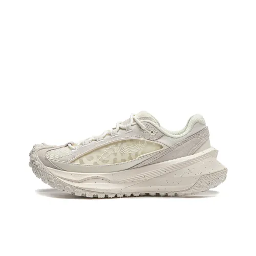 Лайнер Амортизация Износостойкие Низкие Кроссовки для Бега Унисекс Экрю