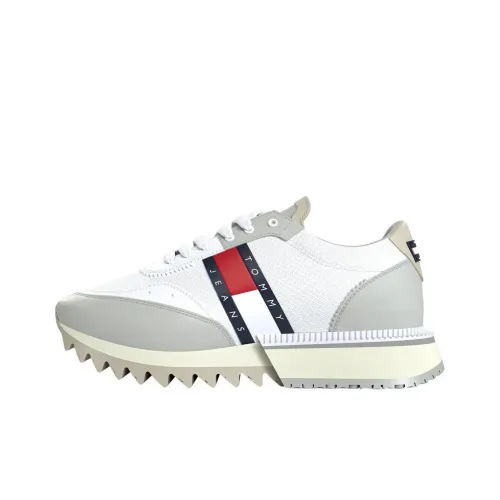 Tommy Hilfiger Низкий топ Повседневная обувь Мужская Серый Белый