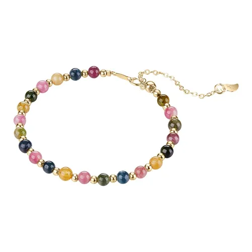 Misongma Турмалин Bestie Универсальный Браслет с бусинами из кристаллов на день рождения подарок женский