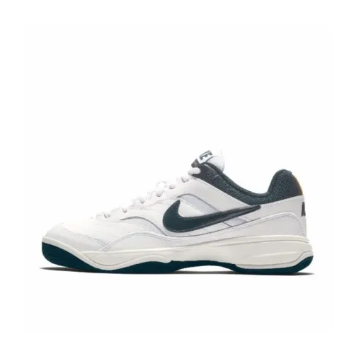 Nike Court Lite Амортизация Износостойкие Низкие Кроссовки для Тениса Женские Белые Зеленые