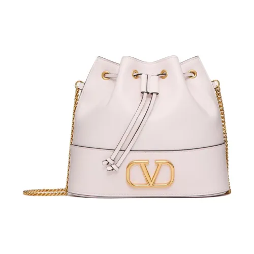 Valentino VlogoGARAVANI Напп-Кожа Ведрообразные Сумки Сумки через плечо Сумка на плечо Женская Фуксия