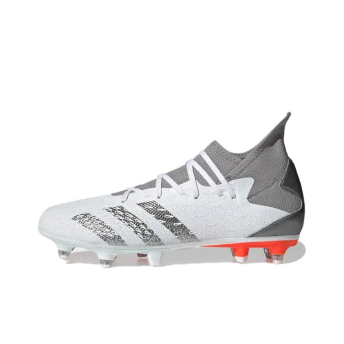 Adidas Predator Freak.3 Мягкая трава Ботинки против скольжения и износостойкие покрытие Футбольные бутсы Мужской Бело-серый