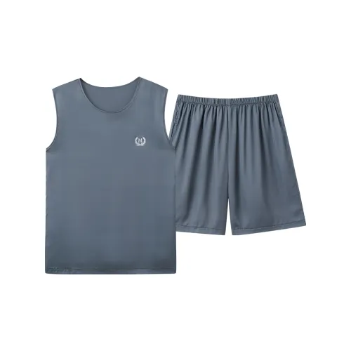 Пижамный комплект Follow The United States для мужчин серый и синий