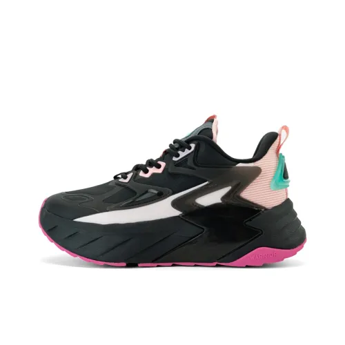 Warrior Casual Low Top Black Pink Women's