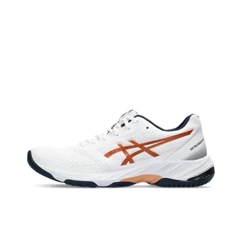 Asics Netburner Ballistic FF 3 Low Топ Кроссовки для тенниса Мужские Белый Оранжевый