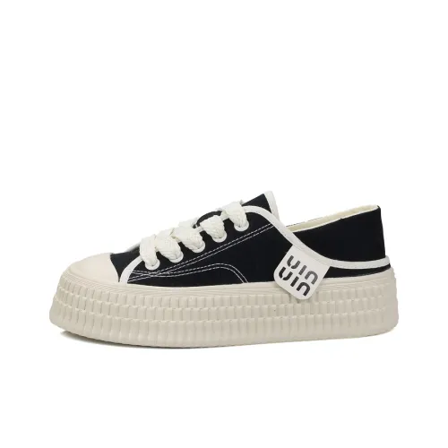 B10CROWN Low-Top Canvas Shoes Black Women's