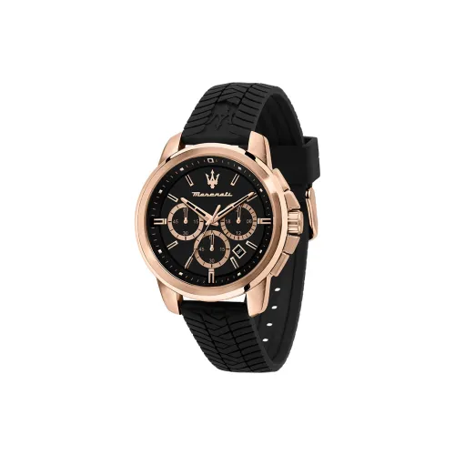 Maserati Кварцевые наручные часы силиконовый ремешок черный циферблат унисекс