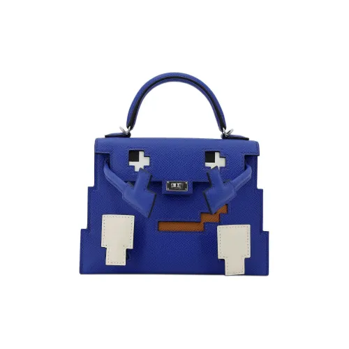 HERMES Kelly Doll Сумка через плечо из эпсомской кожи женская королевский синий