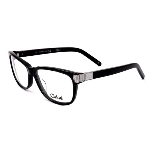 Chloe Пластик Прямоугольные Оправы для очков Унисекс Черный
