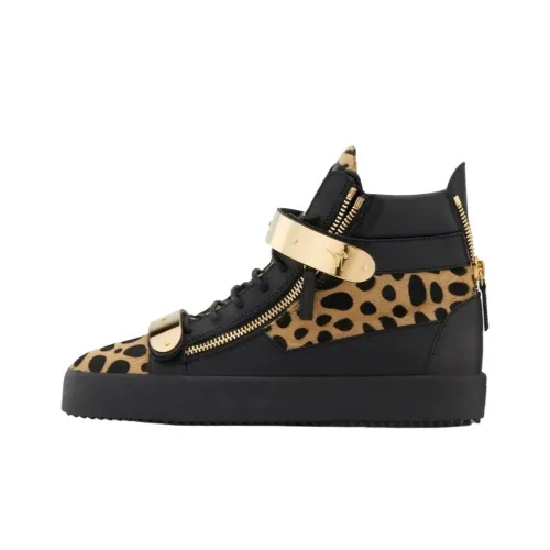 Giuseppe Zanotti GZ High Топ Скейтборд Кроссовки Мужские Черные