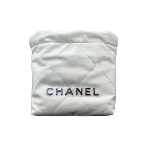 CHANEL 22Bag Коровья кожа Сумка через плечо Мини Женская Белая