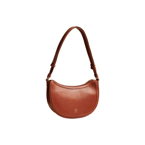 Petite Mendigote Коровья кожа Портативная Сумка через плечо Сумка на плечо Женская CAMEL