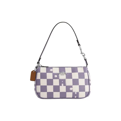 COACH Nolita Сумка через плечо из искусственной кожи сумка для женщин светлый фиолетовый и мел белый