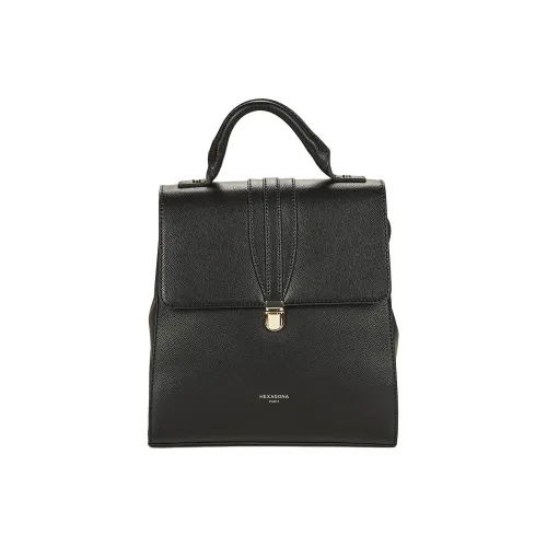 H HEXAGONA PARIS Синтетическая кожа Рюкзак Женские Черный