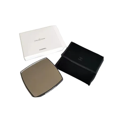 CHANEL Портативное Двойное Зеркало Черный 7,5*7,5*0,8 см Зеркала MAKE UP Складные Зеркала