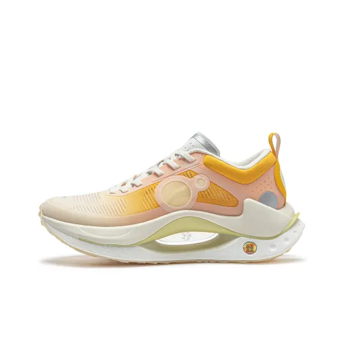 LINING Shadow CRC Амортизаторы Шок Низкий Топ Беговые кроссовки Мужские Ванильно-желтые