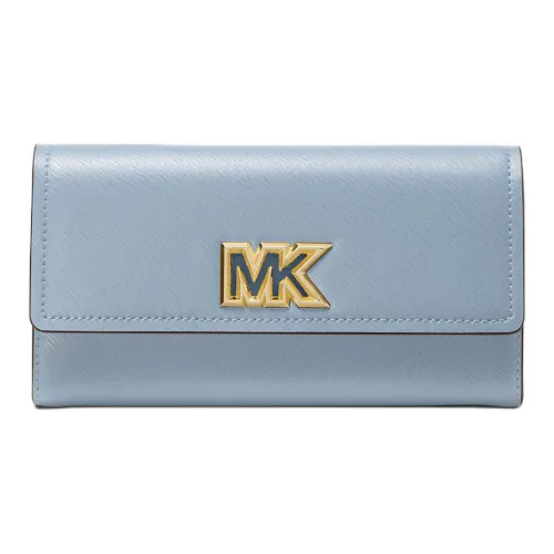 MICHAEL KORS Mimi Кожа Кошелек Большой Женский Светло-Синий