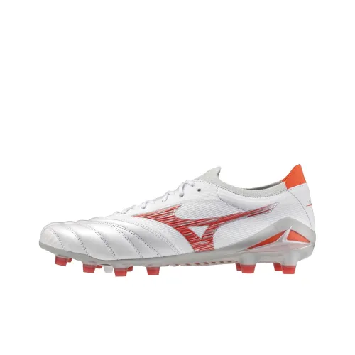 Mizuno FG Твердый Грунт Стадионная Обувь Устойчивая к Износу Футбольные Бутсы Унисекс Белый