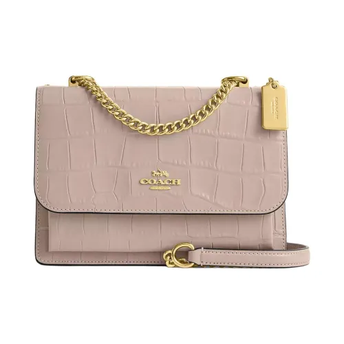 COACH Klare Кожа Сумка через плечо Маленькая Женская Серый Цвет Березовая древесина