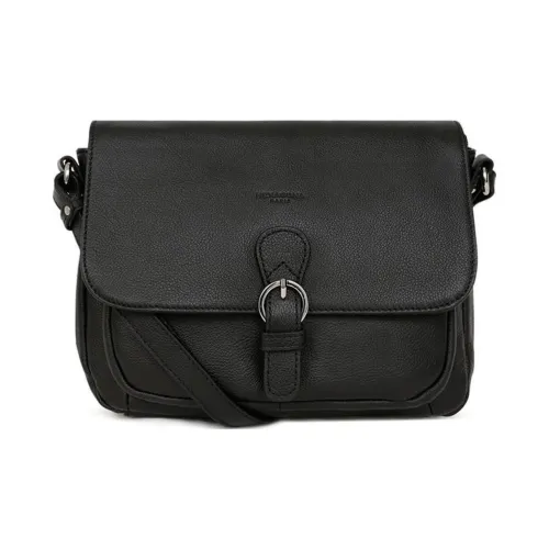 H HEXAGONA Париж Коровья кожа Сумка через плечо Женская Черная