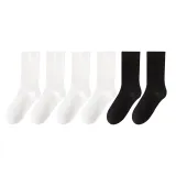 6 пар, чисто белый 4 + черный 2