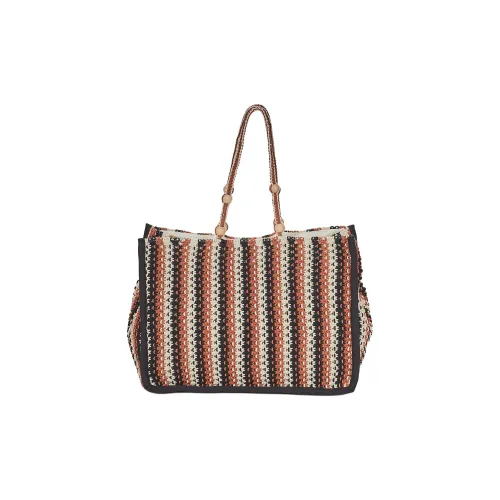 Petite Mendigote Ткань Тоут Сумка Сумка для покупок Сумка на плечо Сумка Женская Коричневая