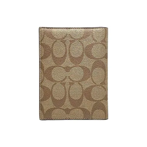 COACH Canvas Клатч Кошелек Женские Коричневый с монограммой